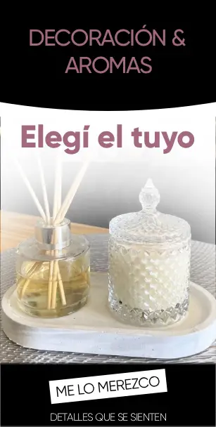 Me Lo Merezco - Velas aromaticas, difusores y splash aromaticos
